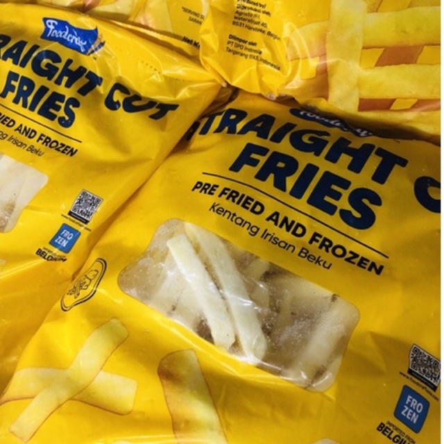 

French Fries Straight Cut Food Craft 1000gr