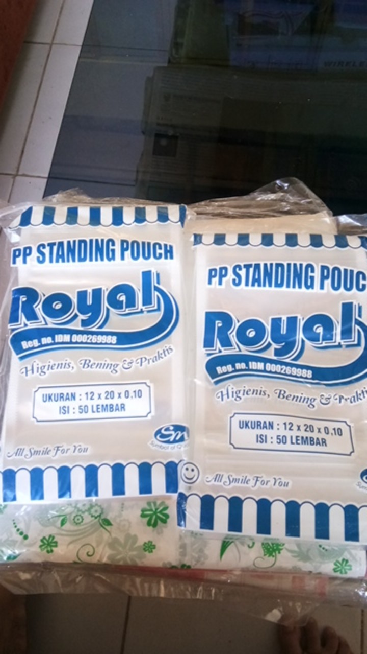 Standing Pouch 12x20 / Plastik Klip Ziplock Kemasan Berdiri Bening