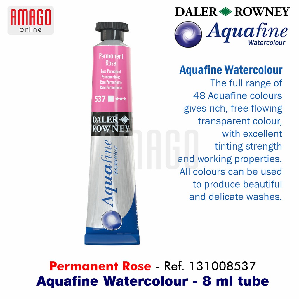 

Cat Air Lukis DALER-ROWNEY Aquafine Watercolour 8 ml - PERMANENT ROSE - 131008537