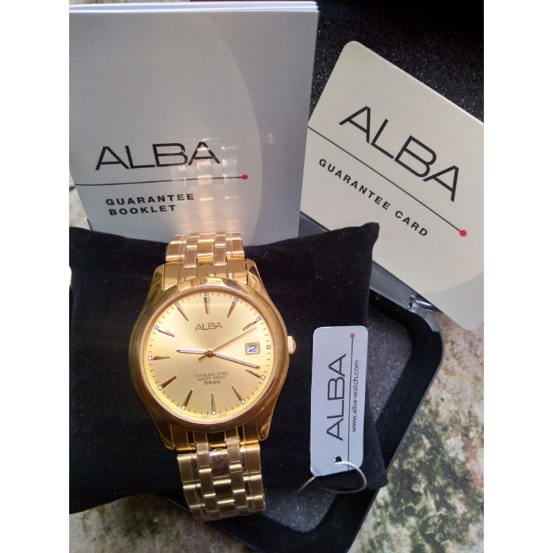 Jam tangan pria Alba Golden original 100%