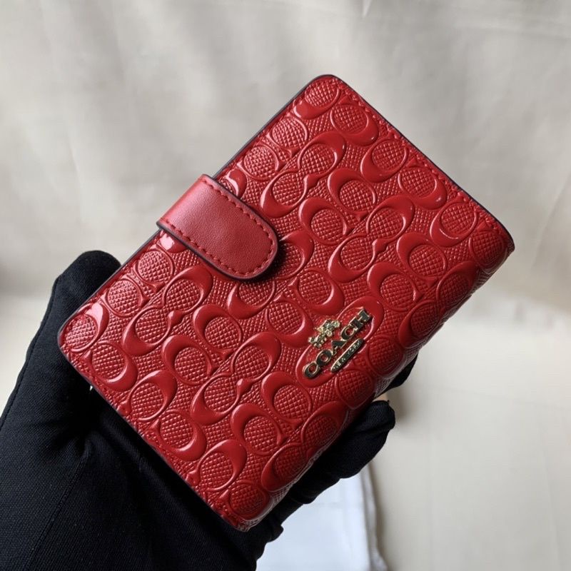 Coach wallet dompet merah wanita dompet murah dompet korea dompet aesthetic dompet kartu card holder