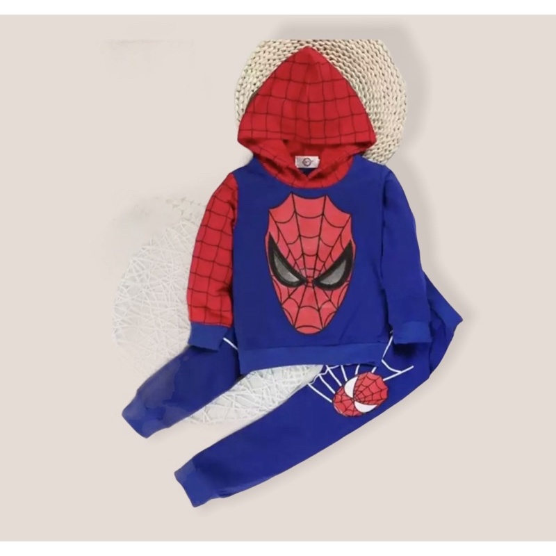 SETELAN SWEATER ANAK MOTIF HERO 1-5 TAHUN