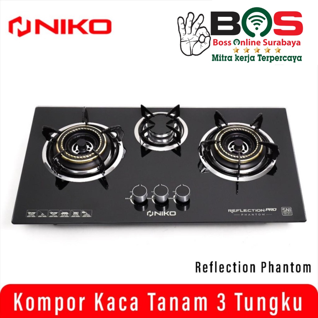 Gardenglories Niko Kompor Kaca Tanam Niko Reflection Pro Phantom Kompor Niko 3 Tungku