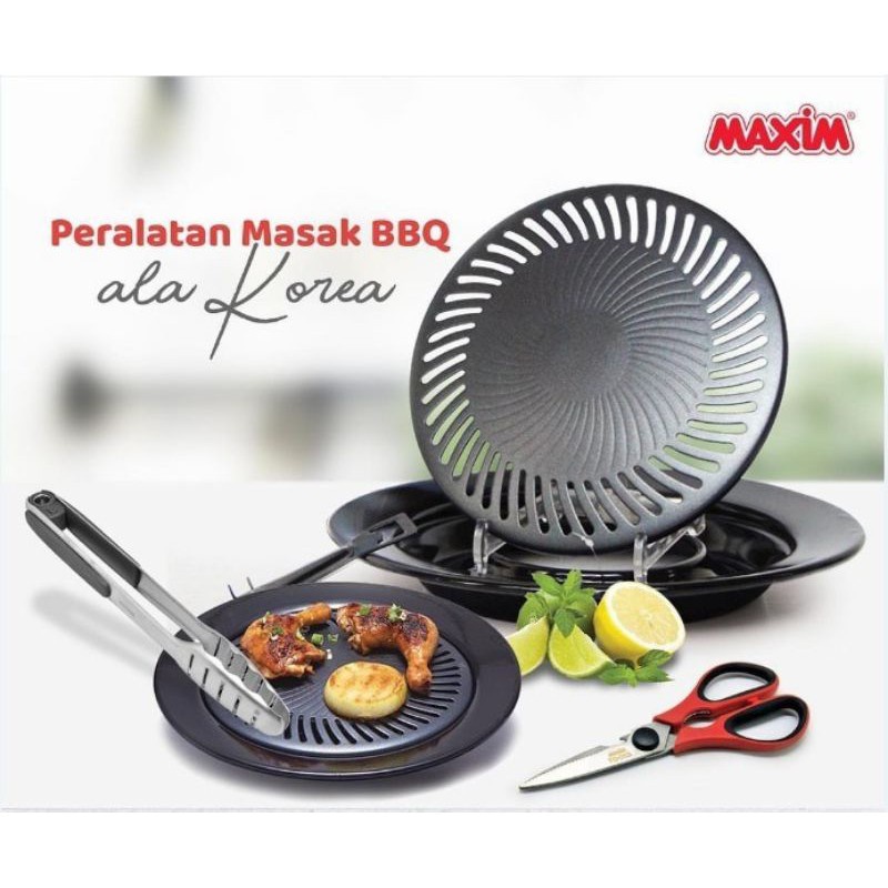 Ultra Grill 25cm Wajan Panggangan BBQ Bahan Teflon 25 Cm Maspion Maxim