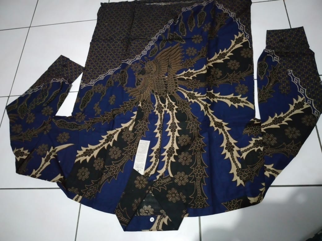 Set Couple Amalia Navy Maura Couple Sania Ruffle Batik Couple Ori