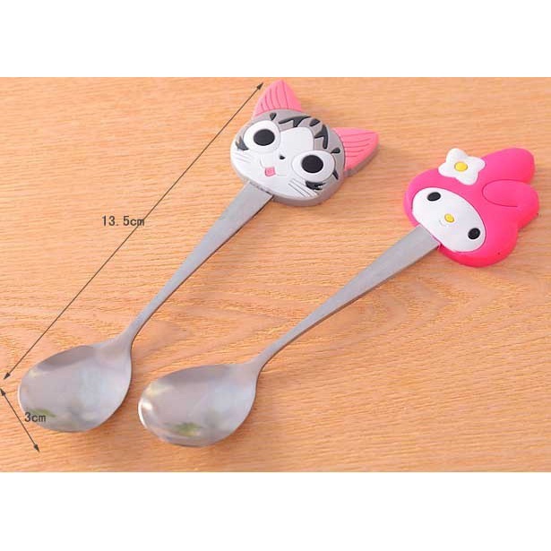 Tea Spoon Stainless Steel - Sendok Teh Karakter Kartun Lucu Imut