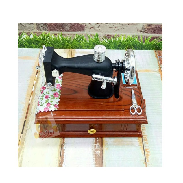 Kotak perhiasan / Kotak musik mesin jahit / Jewelry Music Box Sml9098