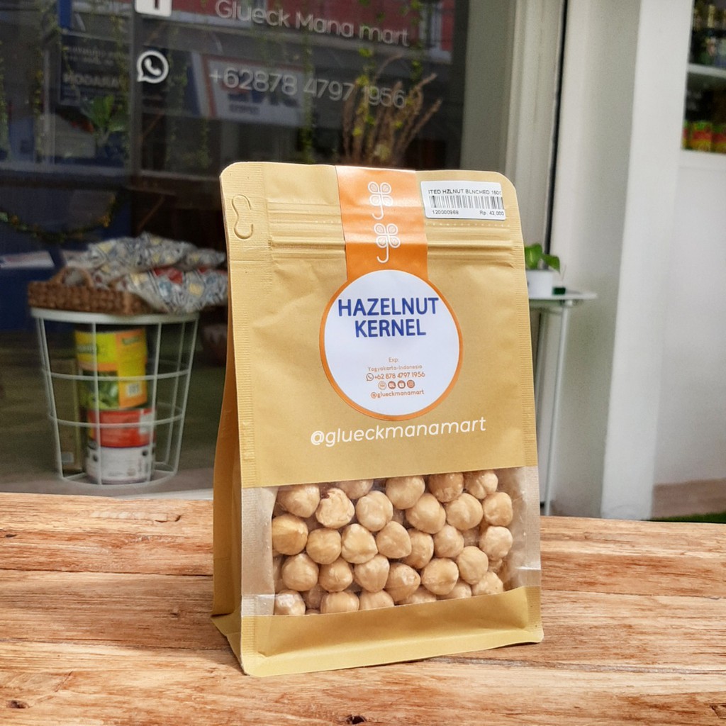 

Roasted Blanched Hazelnut Kernel 100 gr / Kacang panggang hazelnut kupas
