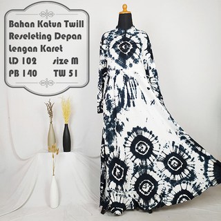 TW51 Gamis  Batik  Twill Premium Motif Abstrak Shopee  