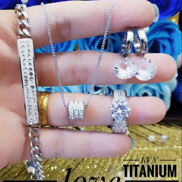 Titanium set perhiasan 2239k