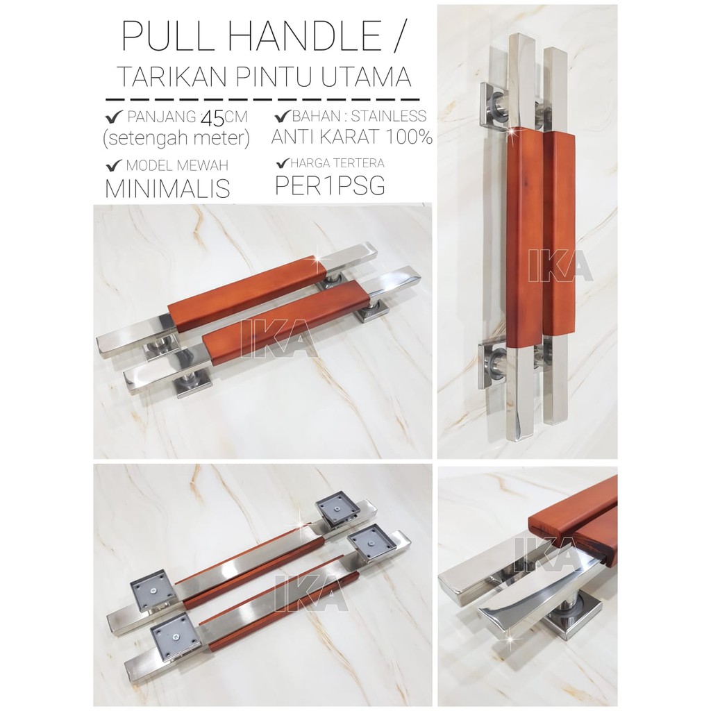 HANDLE PINTU  PANJANG  45 CM HAMPIR SETENGAH METER KUALITAS 