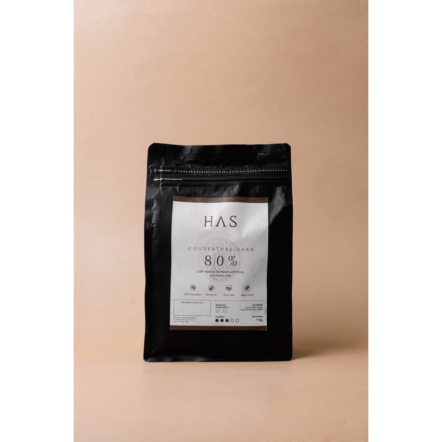 

Has Chocolate 80% Dark Single-Origin 500g Pouch