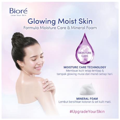 ^ KYRA ^ Biore Sabun Mandi Cair Body Wash Soap Perawatan Tubuh Moisture Care Pouch Refill