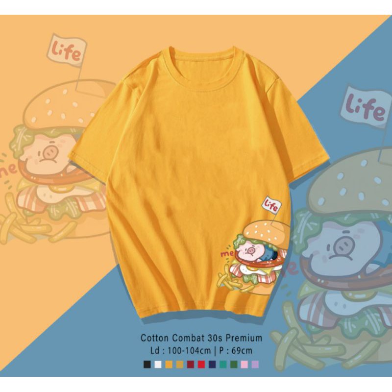 T-SHIRT / TUMBLR KAOS HAMHAM PIG OVERSIZE PREMIUM