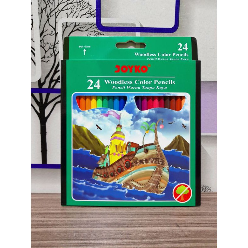 Pensil warna joyko isi 24 besar/pencil colour/PENSILWARNA/besar isi 24-1