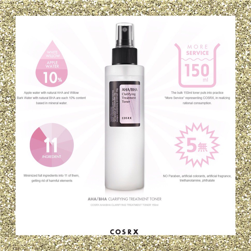 ingredient toner cosrx aha bha