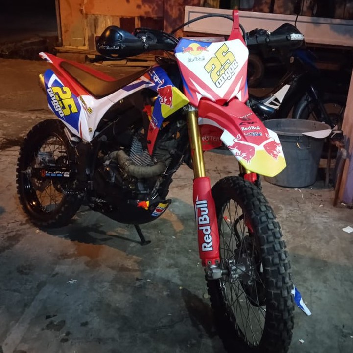 Stiker Decal Motor CRF 150L Redbull Grade B&A