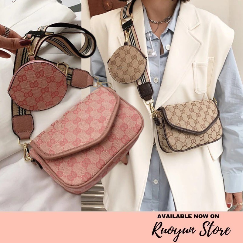 RYX - Square Crest Tas Selempang Fashion Casual - Ori Import