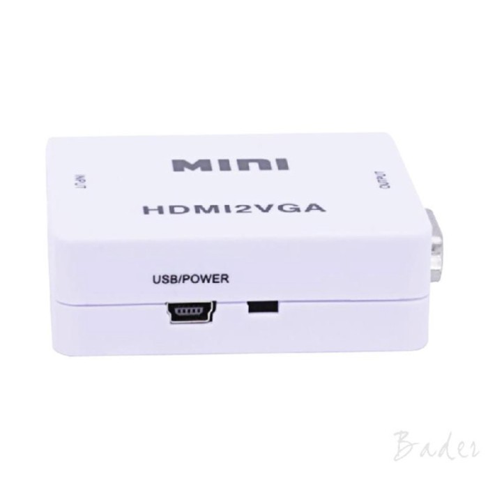 HDMI2VGA Converter HDMI To VGA Mini Adapter HD Video 1080P Grosir