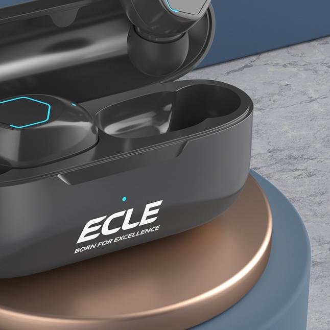 (NEW Exclusive) ECLE M12 TWS Gaming Earphone Bluetooth 5.2 Headset True Wireless HiFi Stereo
