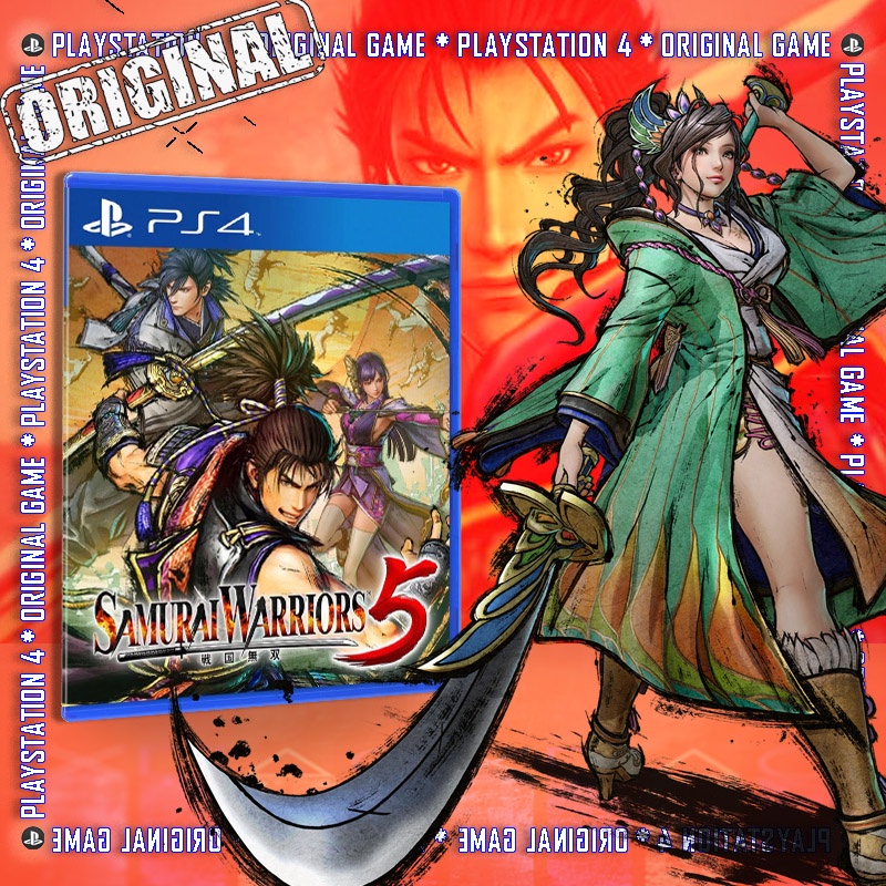 Samurai Warriors 5 Kaset PS 4 BD PS4 Game Playstation 4 Original Games