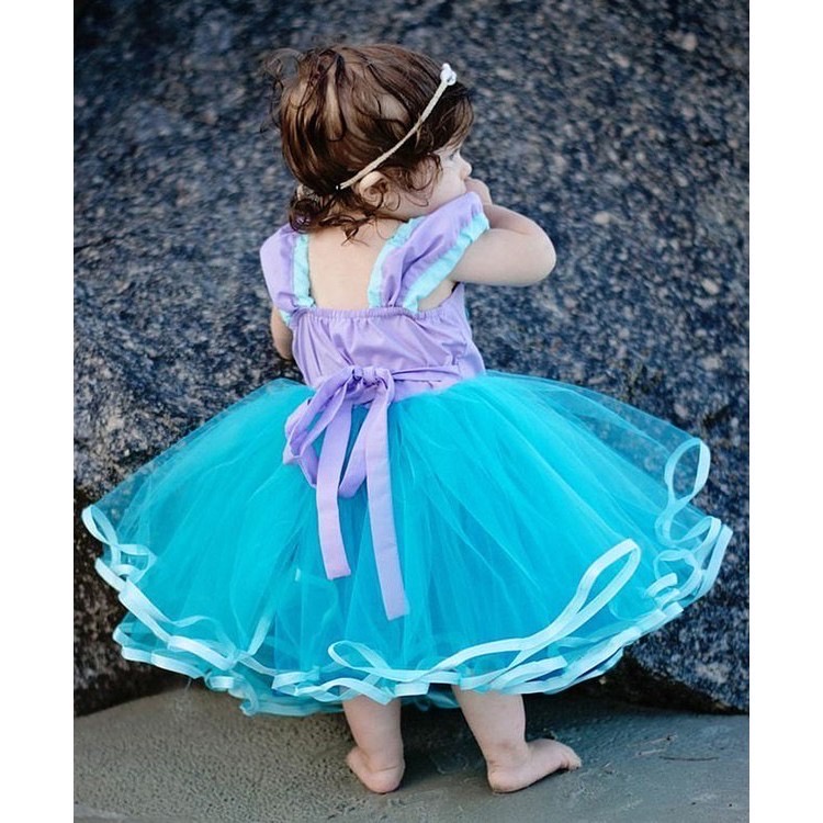 Kostum cosplay dress ariel anak gaun ariel anak ariel dress ariel