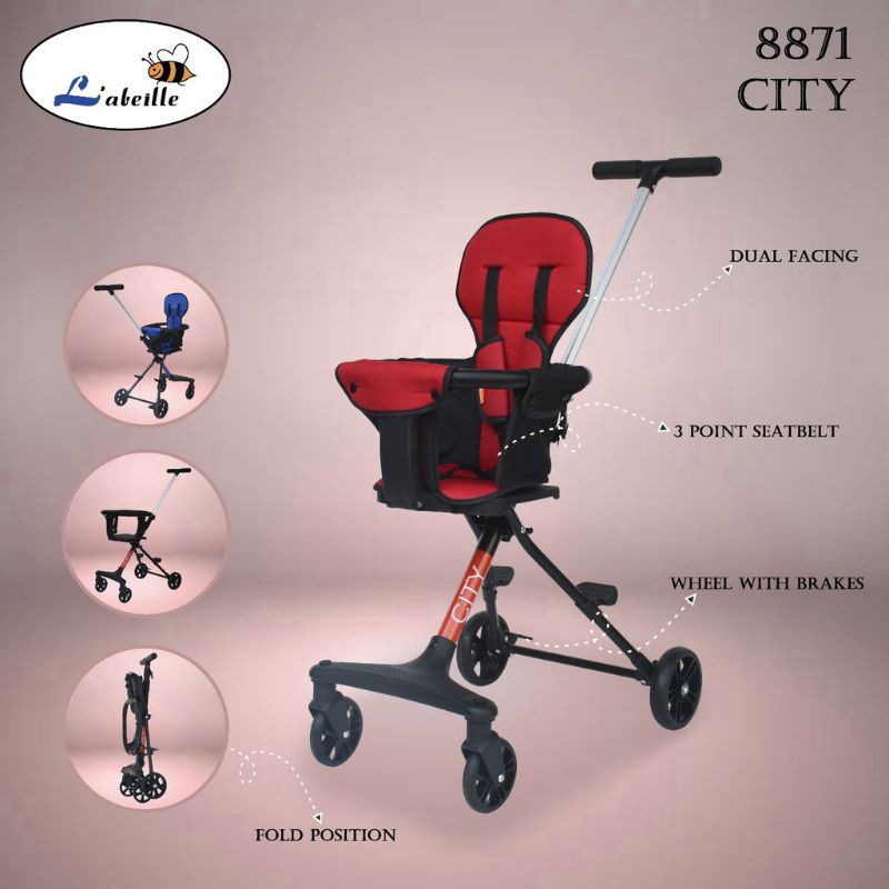 Makassar - Stroller Travelling Micro Trike Labeille City 8871 Menyerupai Micro trike V1