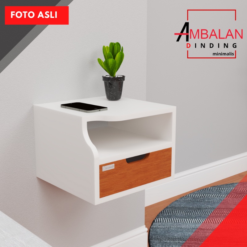 Rak dinding ambalan/meja rias gantung minimalis murah/meja rias laci tempel dinding