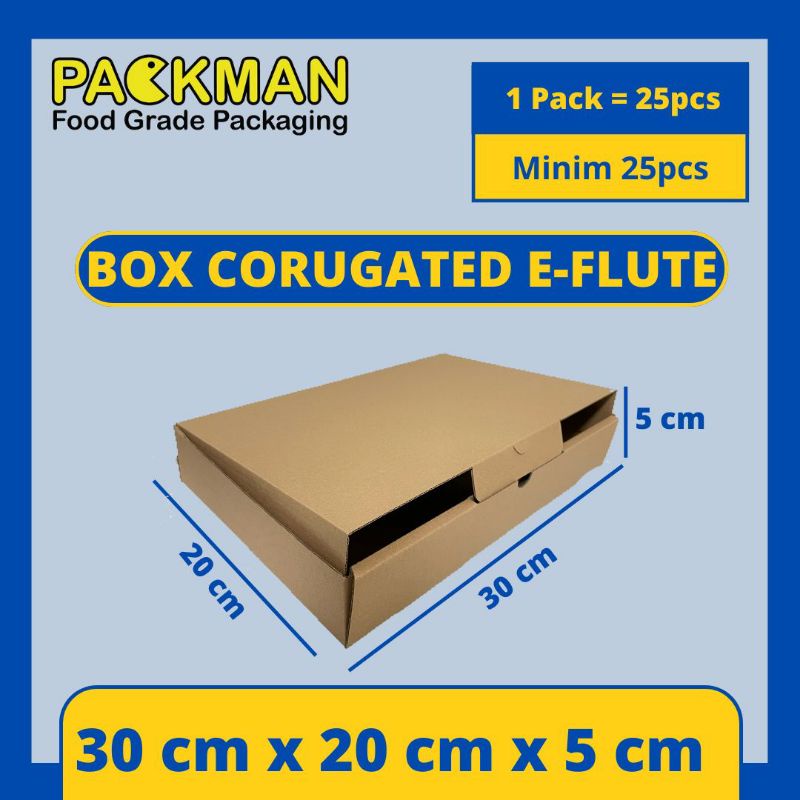 

KARDUS 30x20x5 cm / BOX KARTON CORUGATED DIECUT E-FLUTE / BAJU AKSESORIS ONLINE