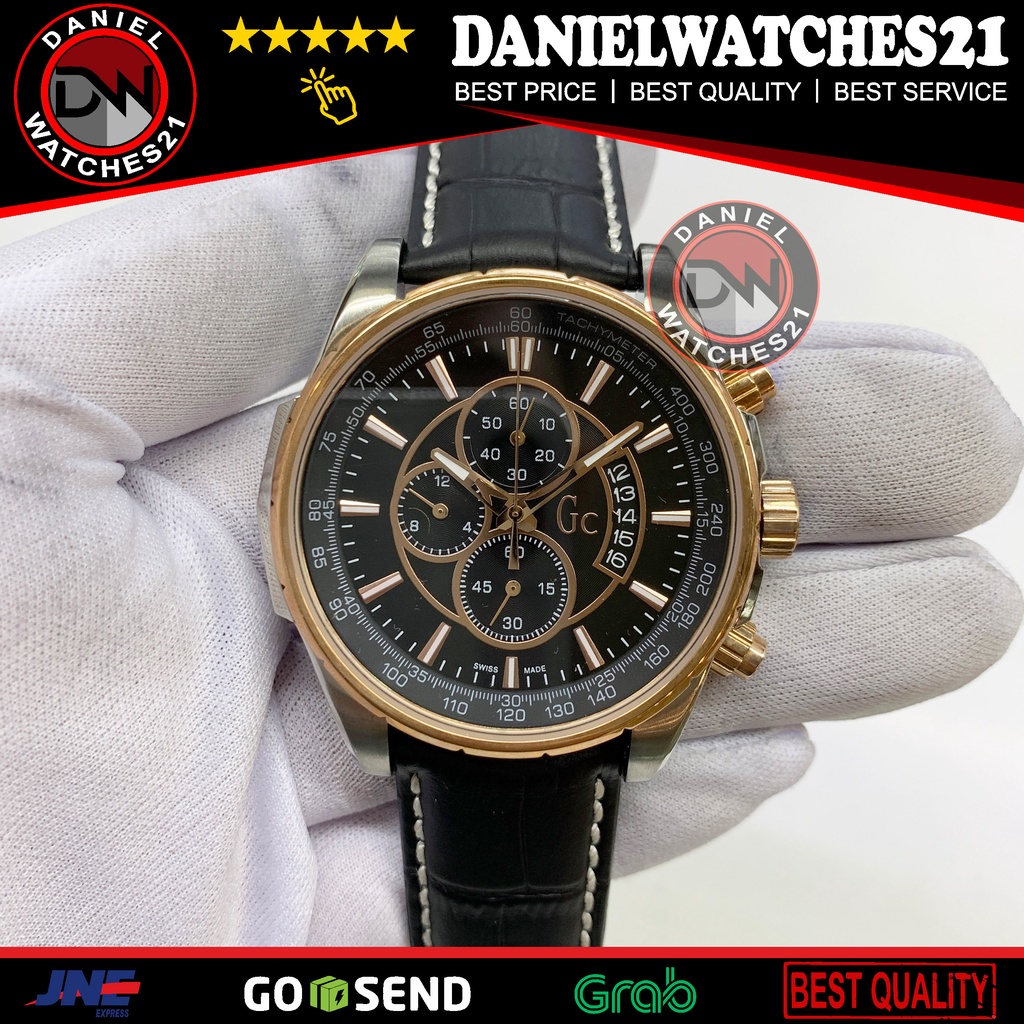 JAM TANGAN MODEL GC TECHNOCLASS X81007G2S BLACK GOLD