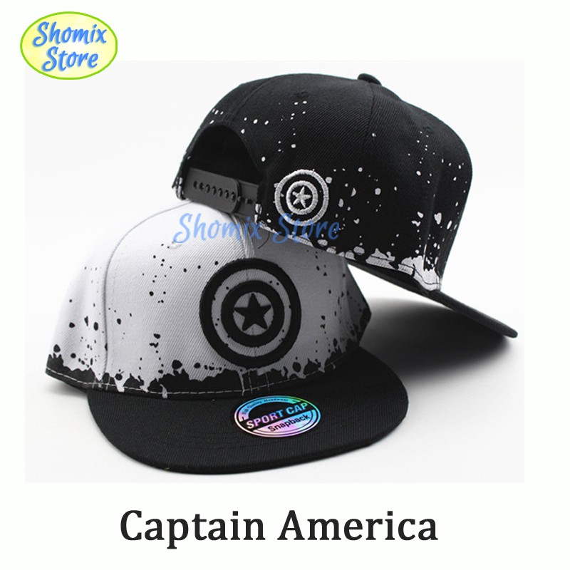 Snapback Black And White Superhero Kids Baseball Hat Topi Anak Casual-5