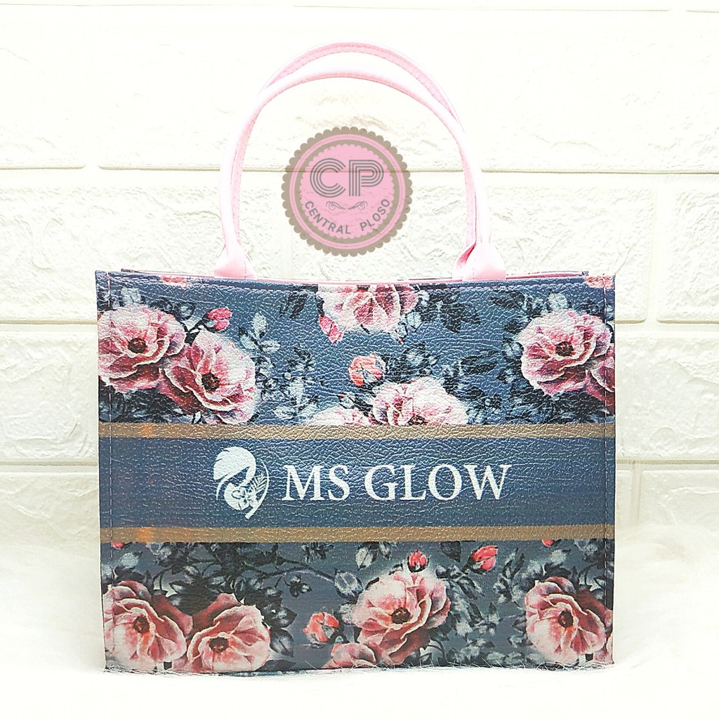 Tote Bag Ms Glow Tas Skincare Dan Cosmetic