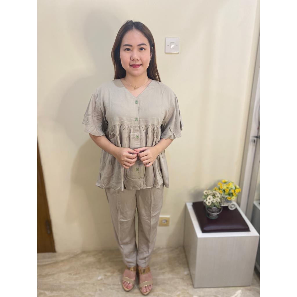 Baju tidur / pajamas / piyama / homewear / sleepwear / busui bumil friendly / setelan wanita / seksi-2