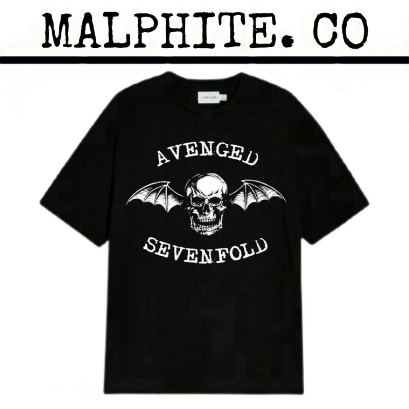 Kaos Baju T-Shirt Logo Avenged Sevenfold Tee Band Musik Merch Vintage Oversize Original Distro Murah