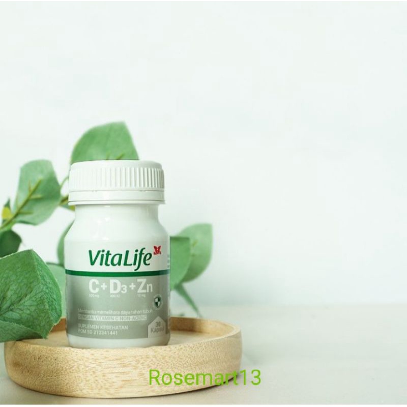 Vitalife C 500 isi 30 kapsul,  vitamin c, vitalife vitamin D3
