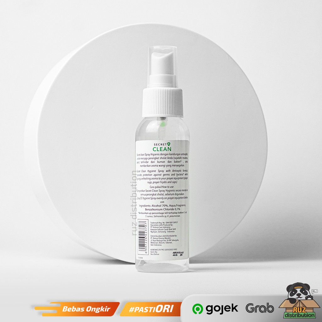 Secret Clean Spray Hygiene Pembersih Perangkat Sholat - 100ml