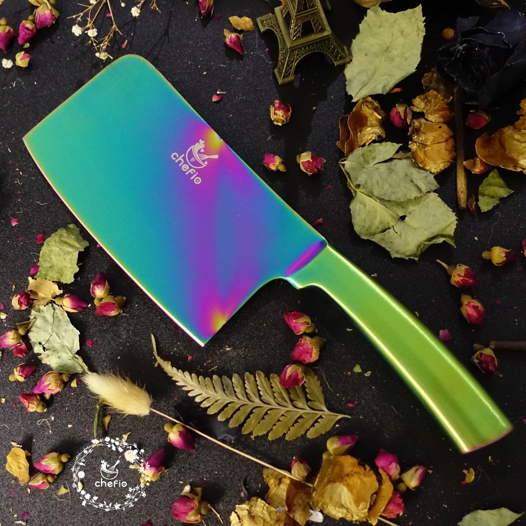 Chefio Pisau Golok Stainless Warna / Golok Daging / Pisau Daging