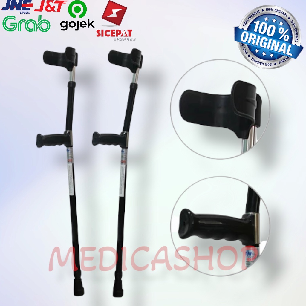 Tongkat Elbow Siku OneMed/Tongkat elbow hitam Original