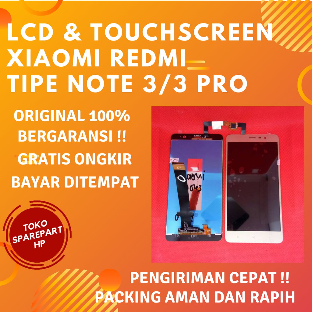 Lcd Fullset xiaomi Note 3 Ori Layar Lcd dan Touchscreen Xiaomi redmi Not 3 Pro Original