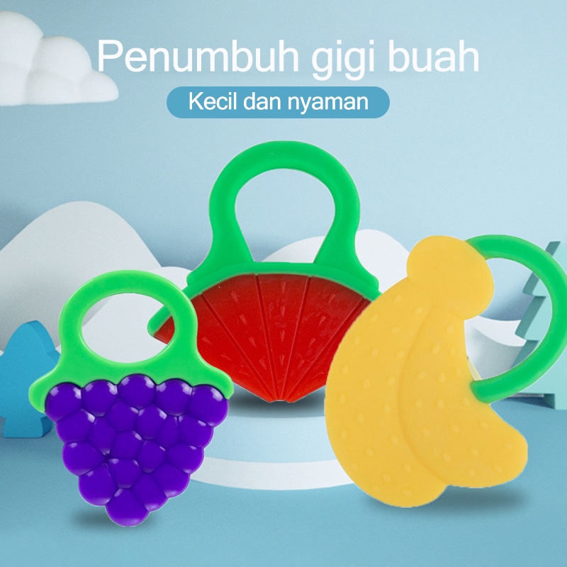 Mainan/Teether bayi/Gigitan bayi teether/Mainan gigitan bayi/Penumbuh gigi buah (B221)
