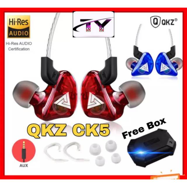 QKZ CK5 Headset Earphone Sport Model In-ear Suara Stereo HiFi + Box