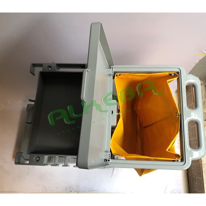 Janitor Trolley / janitor cart with cover / cleaning cart - troli cart