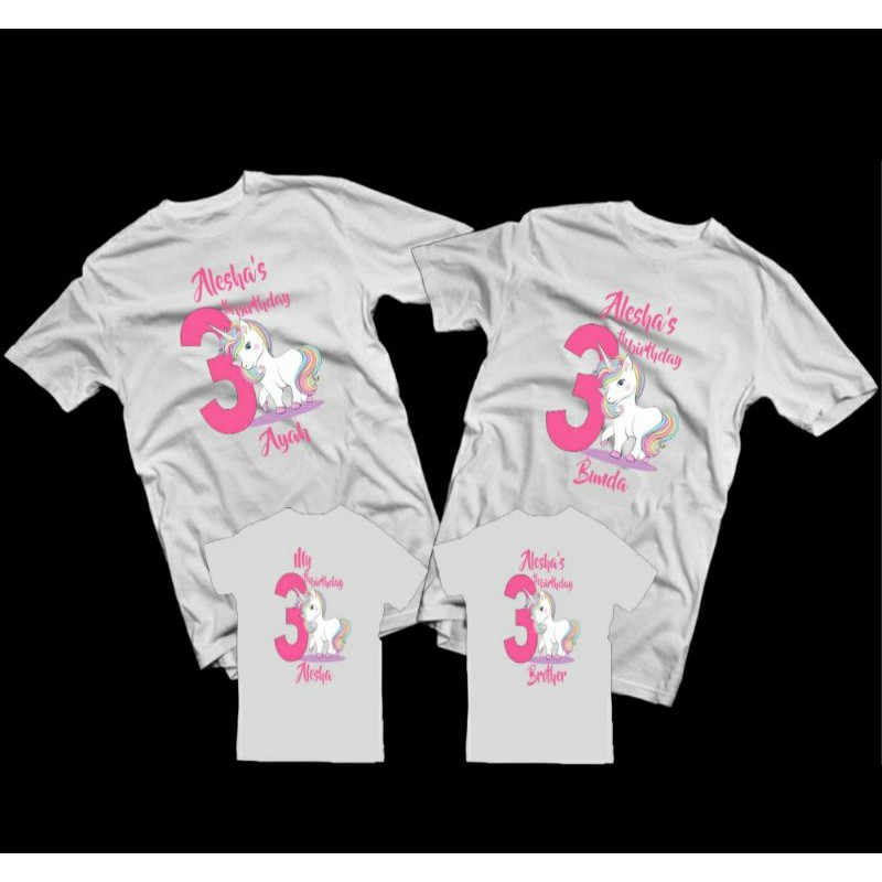 Kaos Couple Family Ulang Tahun