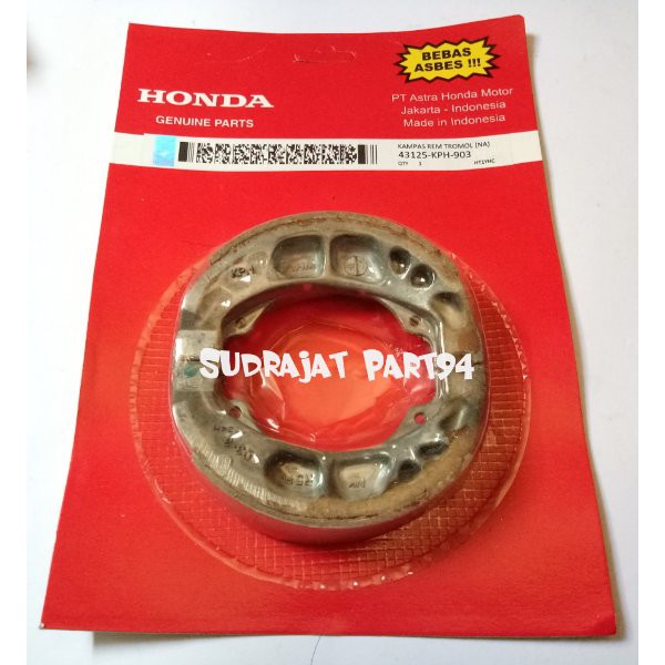 kampas rem belakang karisma