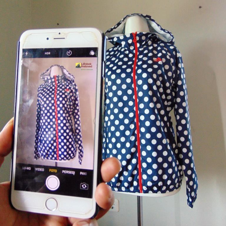 PL Jaket Hoodie Adidas Pulkadot Original