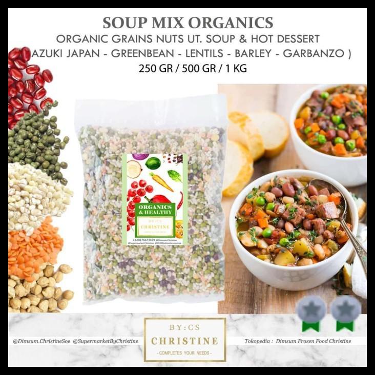 

BEST DEAL SOUP MIX MULTIGRAINS NUTS LENTILS AZUKI BARLEY GREEN BEAN 500 GR O !