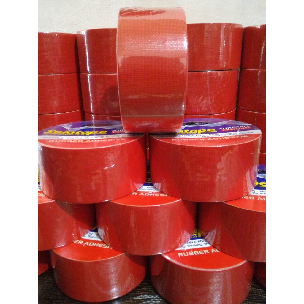 

Terlaris CLOTH TAPE LAKBAN KAIN WARNA MERAH SOLATAPE BERKUALITAS