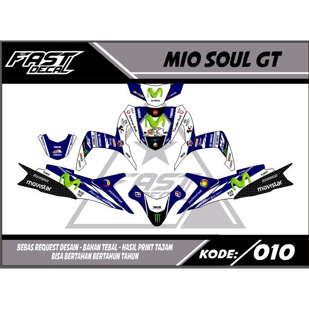 Decal stiker mio soul gt 110 010