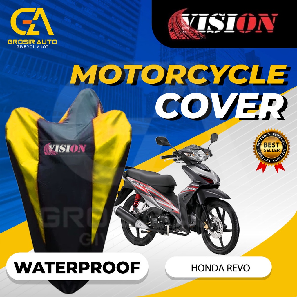 Sarung Motor REVO Anti air Vision / Cover Selimut Penutup Sarung Mantel Motor Vision