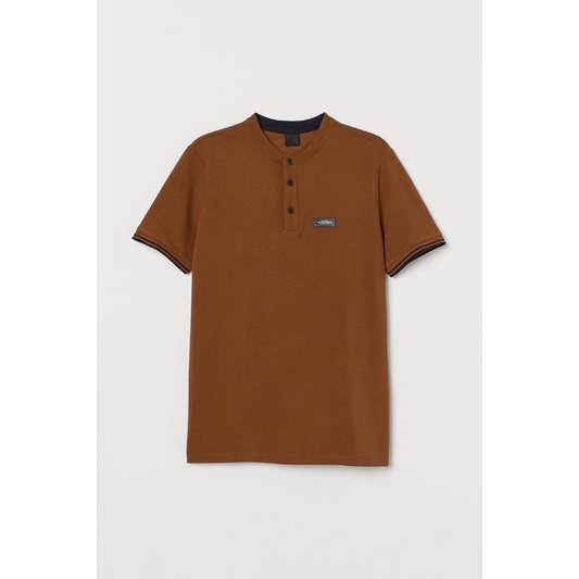 HM HnM shirt (Dark navy n Brown)